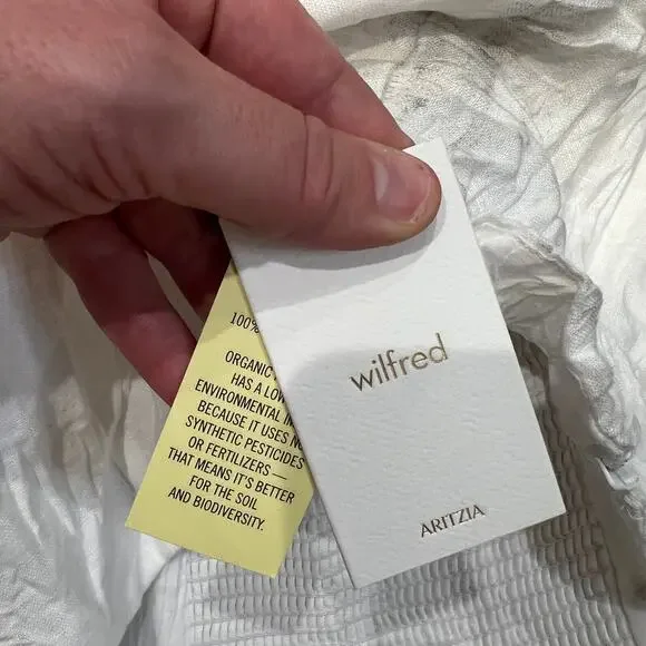 ARITZIA Women's Wilfred Whisper Linen Halter Top Size S In White - Picture 14 of 15